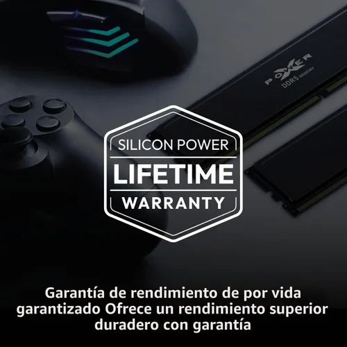 Vista 5 de Silicon Power Value Gaming DDR5 64GB (2x32GB) 6000MT/s (PC5-48000) 288-pin CL30 1.35V UDIMM Memoria RAM de computadora de escritorio con disipador