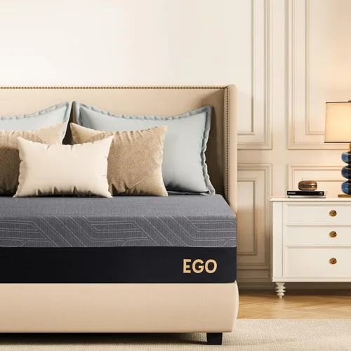 Vista 8 de EGOHOME - Colchón de espuma viscoelástica individual de 10 pulgadas para dolor de espalda, cama de gel de cobre refrescante en una caja, espuma