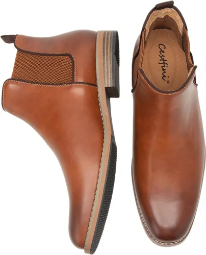 Vista 2 de Cestfini Men Chelsea Boots Casual Suede Dress Boots Comfortable Oxfords Ankle Boots for Men