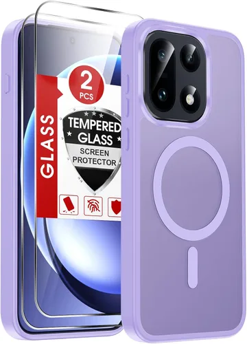 Vista 116 de LeYi Funda para teléfono Samsung-S23: protector de pantalla e imán MagSafe Púrpura
