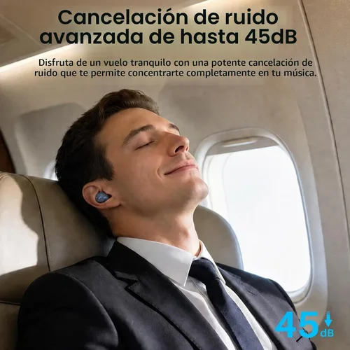 Vista 2 de TOZO NC9 Auriculares inalámbricos híbridos con cancelación activa de ruido