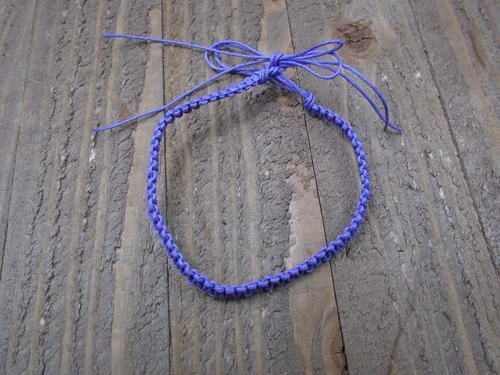 Vista 48 de Hemp Anklet Adjustable Tie On (Black)