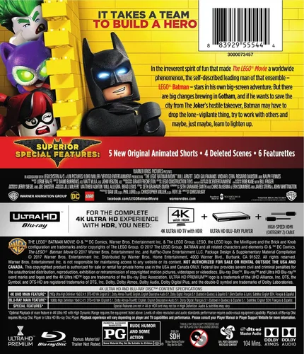 Vista 2 de Lego Batman Movie The 4K Ultra HD Blu-ray 4K UHD