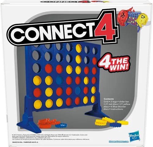 Vista 2 de Hasbro Gaming Conecta 4 Juego de mesa de estrategia para edades de 6 años en adelante (exclusivo de Amazon)