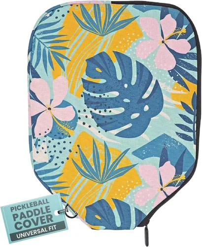 Vista 16 de Palms-O-Aces Pickleball Paddle Cover Canvas Padded Pickleball Paddles Sleeve with Zipper Lightweight Protective Paddle Case for Standard Paddles