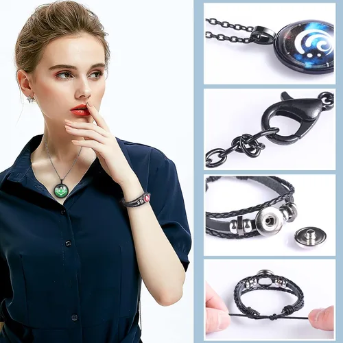 Vista 3 de XUBWVW Genshin Impact - Collar de impacto con diseño de ojo de Dios, regalo inspirado en cosplay, regalo para los amantes del juego, colgante