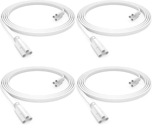 Vista 12 de Paquete de 4 cables de conexión hembra a hembra de 2 pies para luz LED T5 T8 de tienda