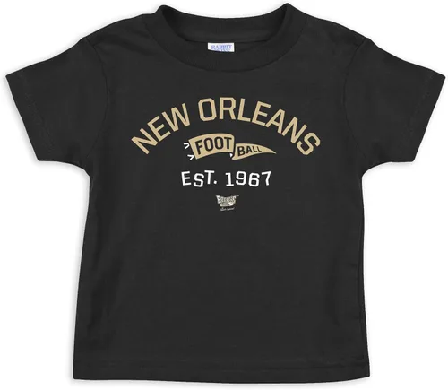 Vista 19 de Ropa de bebé con banderín retro para fanáticos del fútbol americano profesional (NB-7T)