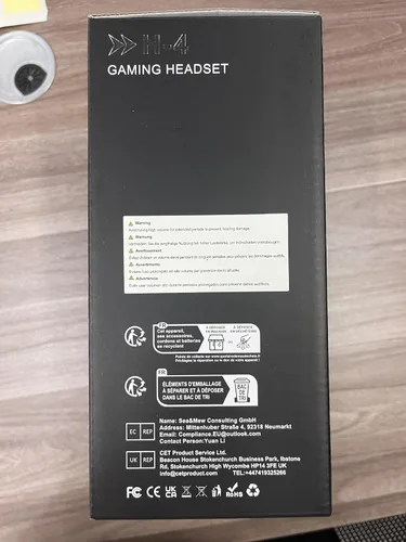 Vista 10 de Auricular para juegos para PS4, Xbox One, computadora, laptop, Mac, PS4 con micrófono, auriculares sobre la oreja, cancelación de ruido, sonido