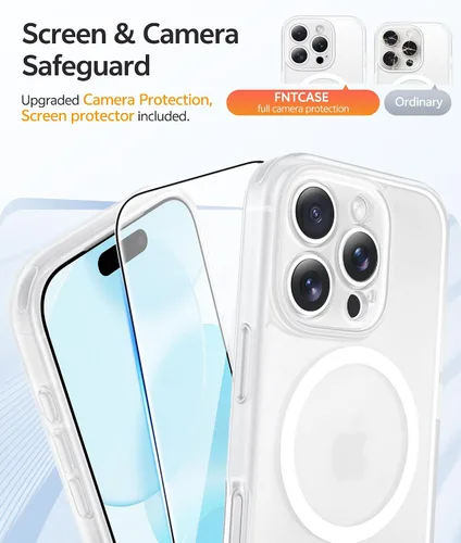 Vista 462 de FNTCASE Funda para Motorola Moto G-Stylus-5G-2025: Funda magnética translúcida mate a prueba de golpes para Moto G Stylus 2026, funda protectora
