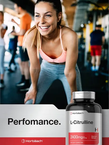 Vista 6 de Horbaach L Citrulina Suplemento para hombres y mujeres 2400 mg 180 cápsulas Máxima fuerza y forma libre Sin OMG, sin gluten