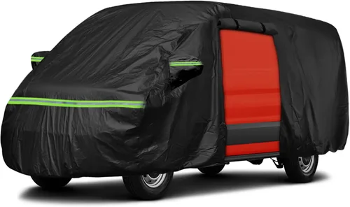Vista 8 de Cubierta impermeable personalizada de cobertura completa para camioneta para Ram ProMaster y Ford Transit Van 2014-2024 con techo bajo