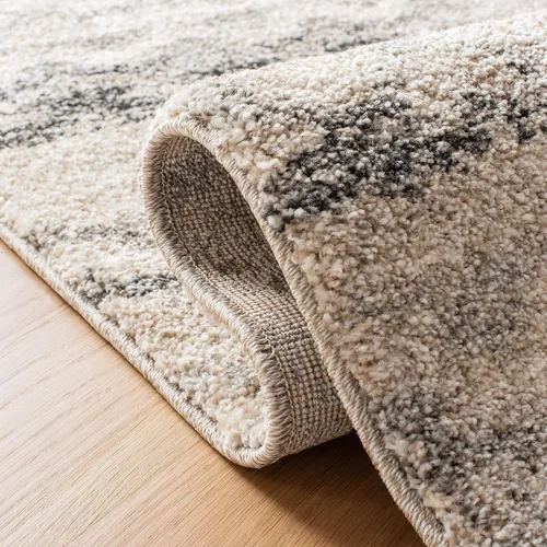 Vista 4 de SAFAVIEH Retro Collection Area Rug - 2' x 3', Cream & Grey, Non-Shedding & Easy to Clean, Ideal for Accent Space, Foyer, Bedside, Bathroom, Entryway