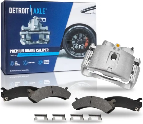 Vista 104 de Detroit Axle - Pastillas de Freno Traseras de Cerámica Izquierda Reemplazo de Pinza para Silverado Sierra Suburban 1500 Tahoe Yukon Escalade ESV EXT