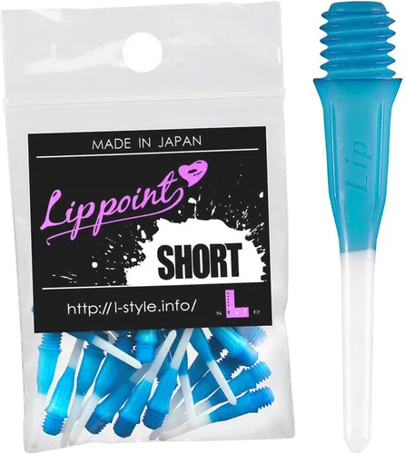 Vista 4 de LSTYLE Puntas para dardos de labio corto – Negras Puntas suaves 2BA – Paquete de 1 (30 puntas)