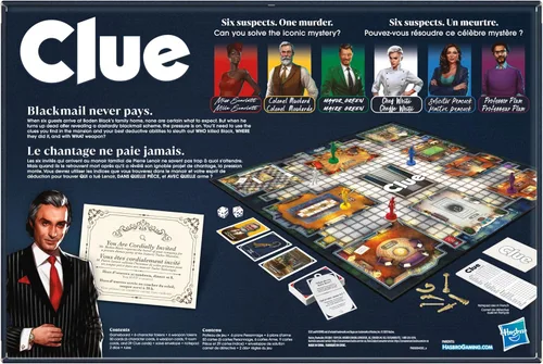 Vista 3 de Cluedo - Juego de mesa para niños de 8 años en adelante, clásico reinventado para 2-6 jugadores, juegos misteriosos de detectives, tiempo en familia