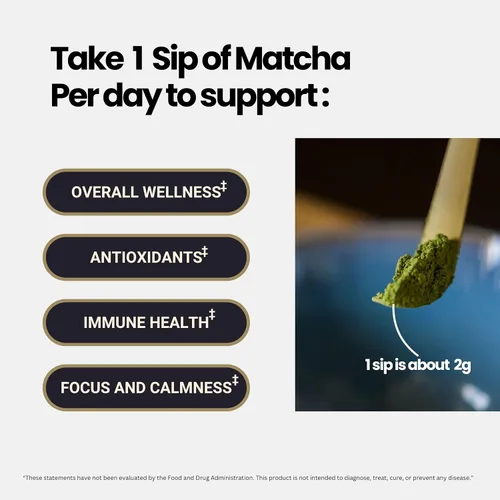 Vista 4 de Matcharl Polvo de Té Matcha Kyoto Uji - Té Verde Japonés de Grado Ceremonial de Primera Cosecha de Kyoto Uji Molido en Piedra (40g / 1.4oz) ORO