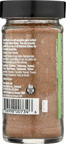 Vista 4 de SPICELY Condimento orgánico en tarro Garam Masala, 1.6 oz