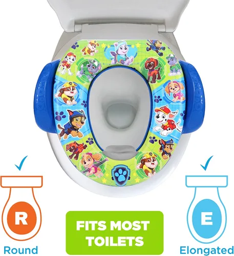 Vista 6 de Nickelodeon PAW Patrol "Mission Paw" - Asiento suave para ir al baño y asiento de entrenamiento para ir al baño, cojín suave, entrenamiento para ir