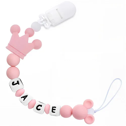 Vista 8 de Clip personalizado para chupete con nombre, soporte para chupete personalizado con nombre, juegos de regalo para bebés recién nacidos (mariposa)