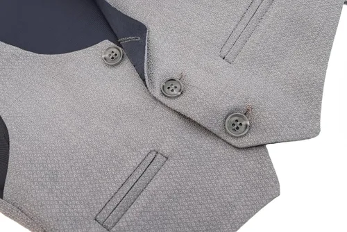 Vista 8 de Lilax Traje formal para niños de 4 piezas, chaleco, pantalones y corbata