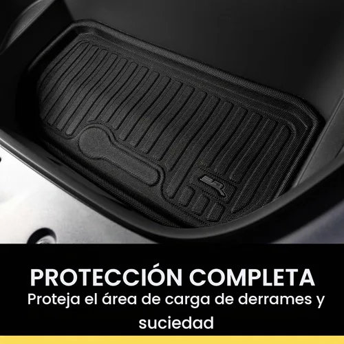 Vista 3 de 3D MAXpider Forro de carga Kagu de ajuste personalizado (negro) compatible con Tesla Model Y 2020-2025 - Forro de carga frontal