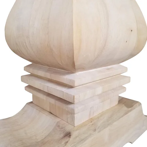 Vista 4 de DESIGN 59 Base de mesa de caballete - Pedestal de madera dura individual (P01)