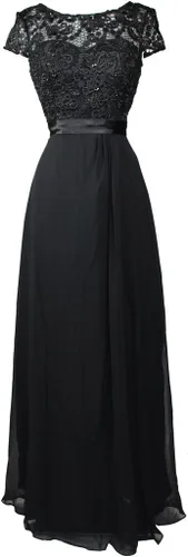 Vista 8 de Meier - Vestido para la madre de la novia con cuentas y manga larga.