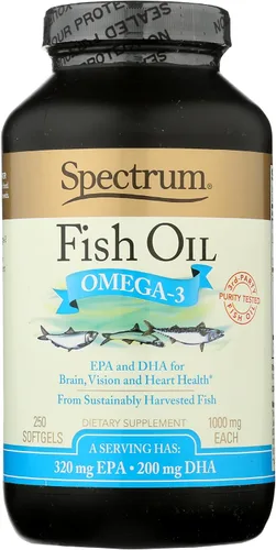 Vista 9 de Spectrum Essentials Softgels, aceite de pescado Omega-3, 1000 mg, 100