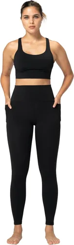 Vista 6 de Sunzel - Leggings de entrenamiento para mujer con cintura alta y control de abdomen Negro