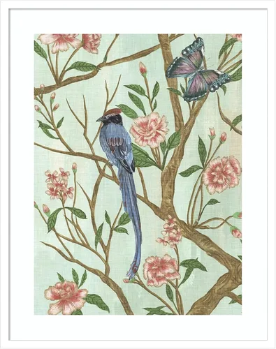 Vista 20 de Amanti Art Lienzo decorativo para pared enmarcado de 24 x 20 pulgadas, delicada Chinoiserie I de Melissa Wang, arte de pared de animales, decoración