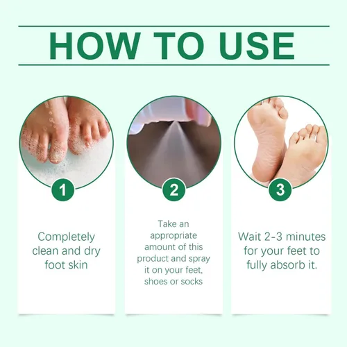 Vista 7 de Aerosol desinfectante de pies con aceite de árbol de té, aerosoles desinfectantes transparentes para pies, aceite de árbol de té, frescura de pies