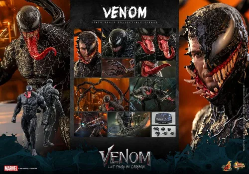 Vista 15 de Hot Toys 1:6 Venom - Venom: Let There Be Carnage, Negro