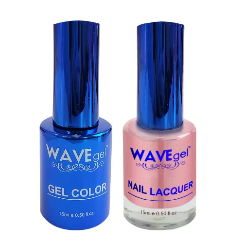 Vista 102 de WAVEGEL - Juego dúo de gel y esmalte de uñas a juego - Colección Royal - #001 ¡Blanco sobre blanco! I 0.5 onzas