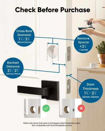 Vista 2 de eufy Security Smart Lock C220, cerradura de puerta de entrada sin llave