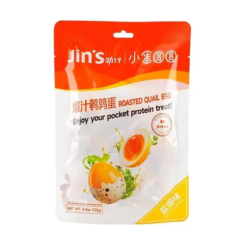 Vista 3 de JIN'S JINZAI Huevo de codorniz tostado, 4.23 onzas, 3 paquetes (Marinado)