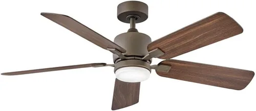 Vista 11 de Hinkley Afton Ventilador de techo interior de 52 pulgadas con luz, estilo tradicional, 5 aspas reversibles, unidad de control de pared de 4 Blanco