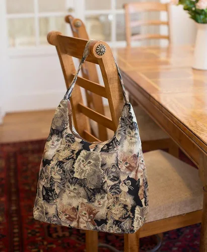 Vista 4 de Signare Tapestry Hobo Shoulder bag Slouch Purse For Women