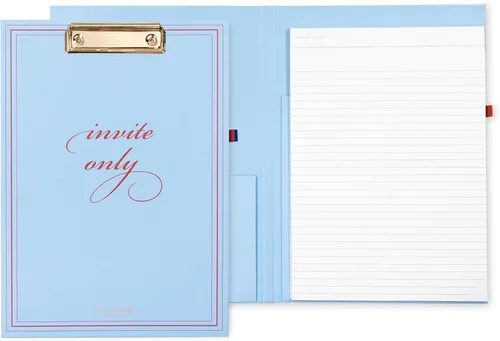 Vista 16 de kate spade new york Portapapeles de tapa dura con clip de perfil bajo, padfolio profesional incluye bloc de notas rayado, trabilla para bolígrafo