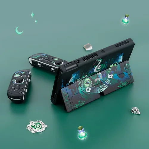 Vista 4 de Funda protectora para Nintendo SwitchSwitch OLED, carcasa rígida de PC para interruptor regular serpiente mágica (para Switch OLED)