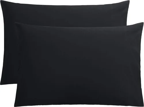 Vista 100 de FLXXIE Fundas de almohada de microfibra tamaño estándar, fundas de almohada suaves con cierre de sobre, fundas de almohada resistentes a arrugas