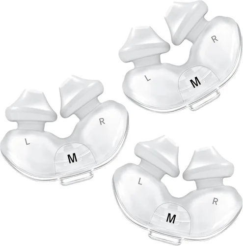 Vista 9 de Cojín nasal de repuesto para ResMed Airfit P10, compatible con la máscara original Airfit P10 CPAP, sellado confiable y ajuste perfecto, reemplazo