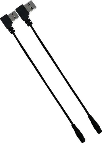 Vista 9 de 1 cable USB corto, cable USB desmontable para ropa calentada, chaqueta, chaleco, suéter, ropa interior térmica, cable de alimentación portátil de 5 V