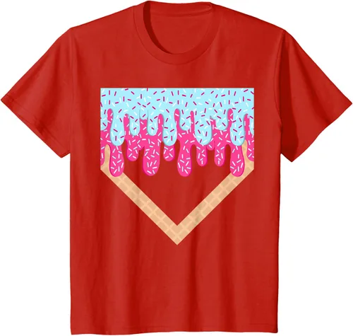 Vista 3 de Baseball Drip Boys Home Plate Ice Cream Sport Players & Fans Camiseta