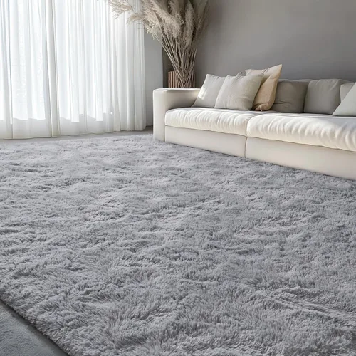 Vista 33 de EVOIONOS Alfombra Redonda Negra para Dormitorio, 4x4 Pies Alfombra de Área Circular Suave y Esponjosa para Sala de Estar, Alfombra Circular de Felpa