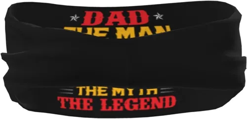 Vista 5 de Dad The Man The Myth The Legend Headband for Men Women Sports Sweatband for Fitness Exercise Moisture Wicking Running Yoga Hairbands