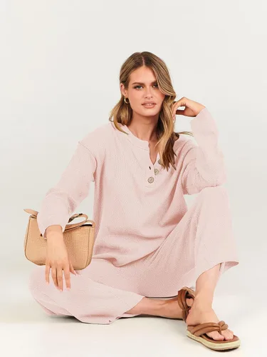 Vista 8 de ANRABESS Conjunto de 2 piezas para mujer, conjunto de suéter holgado holgado de punto de gran tamaño, conjunto de ropa de descanso a juego de moda