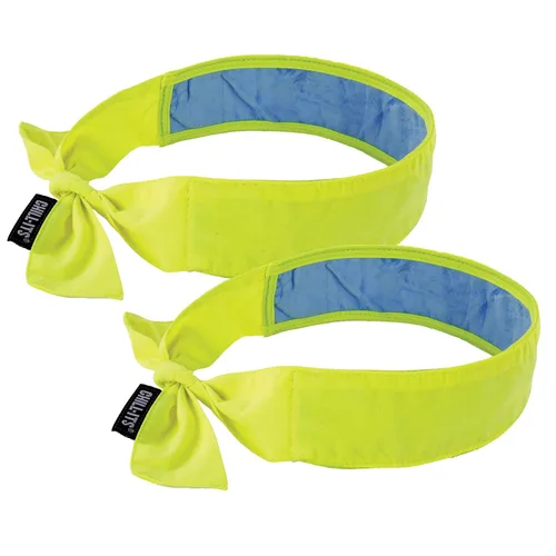 Vista 8 de Ergodyne Chill Its 6700CT - Bandana de enfriamiento, forrada con material PVA evaporativo para un alivio de enfriamiento rápido, lazo para un ajuste