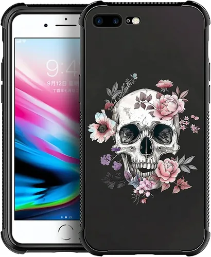Vista 86 de Funda compatible con iPhone 8 Plus, diseño de oso de bosque otoñal, a prueba de golpes, antiarañazos, carcasa trasera de policarbonato duro