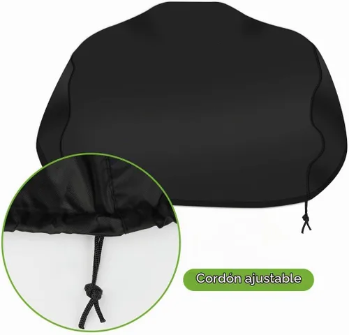 Vista 2 de iCOVER - Funda para parrilla, resistente al agua, para barbacoa Ninja Woodfire al aire libre, serie OG700, protección de barbacoa con cordón